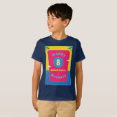 Happy Birthday 8th 8 Years Girl Boy personaliseert T-shirt (Voorkant volledig)