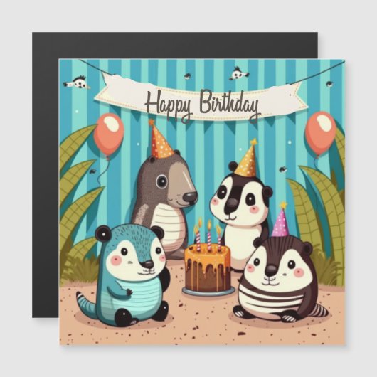 Happy Birthday aangepast (Voorkant / Achterkant)