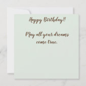 Happy Birthday aangepast (Achterkant)