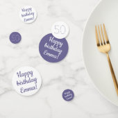 Happy Birthday - aangepast, aangepast, rood en wit Confetti (Groep)