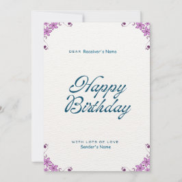 Happy Birthday aangepast Feestdagenkaart