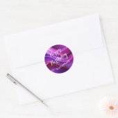 Happy Birthday Aangepaste gepersonaliseerde naam P Ronde Sticker (Envelop)
