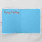 Happy Birthday aangepaste Kaart (Binnen)