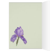 Happy Birthday (aangepaste naam) Paarse Iris (Binnen (Links))