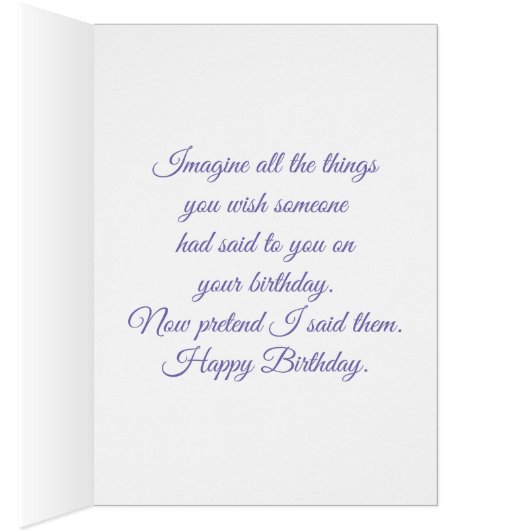 Happy Birthday (aangepaste naam) Paarse Iris (Binnen (Rechts))