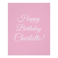 Happy Birthday aangepaste scriptnaam tekst lichtro