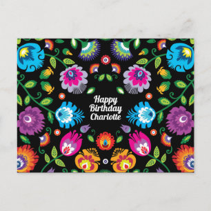 🎁 Happy Birthday aanpasbaar folklore briefkaart