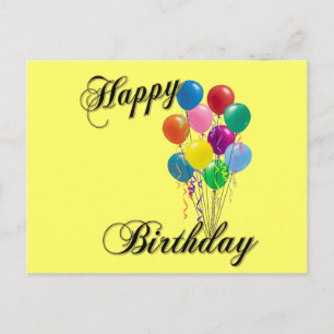 Happy Birthday - Aanpassen Briefkaart