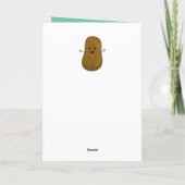 Happy Birthday-aardappel met Cadeaus Kaart (Achterkant)