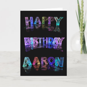 Happy Birthday Aaron Card Kaart