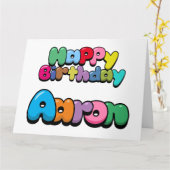 Happy Birthday Aaron Kaart (Gele Bloem)