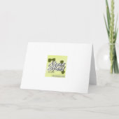 Happy Birthday Abstract groenboek foto's Kaart (Achterkant)