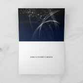 Happy Birthday abstract sterontwerp Bedankkaart (Binnen)