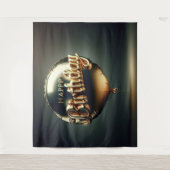 Happy Birthday-achtergrond Wandkleed (Voorkant)