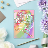 Happy Birthday  Acryl Uitnodigingen (Insitu (Huwelijk))