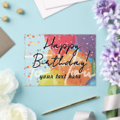 Happy Birthday Acrylic Invitation Acryl Uitnodigingen (Insitu (Huwelijk))