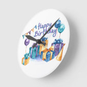Happy Birthday Acrylic Wall klok (Hoek)