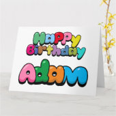 Happy Birthday Adam Kaart (Gele Bloem)