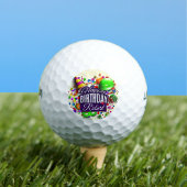 Happy Birthday Add Name Gift 12 Golf Balls Golfballen