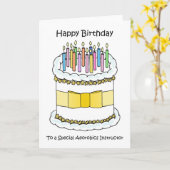 Happy Birthday Aerobics Instructor Kaart (Gele Bloem)