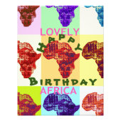 Happy Birthday Afrika Foto Afdruk (Voorkant)