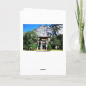 Happy Birthday Ahwahnee Hotel in Yosemite Kaart (Achterkant)