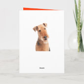 Happy Birthday Airedale Terrier Dog Wenskaart Kaart (Achterkant)