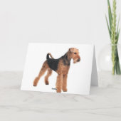 Happy Birthday Airedale Terrier Dog Wenskaart Kaart (Achterkant)