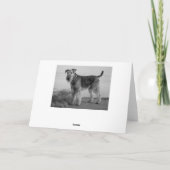 Happy Birthday Airedale Terrier Puppy Dog Card Kaart (Achterkant)