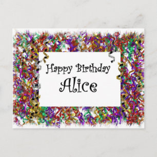 Happy Birthday Alice Briefkaart