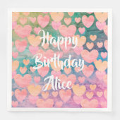 Happy Birthday #Alice party servetten van DAL (Voorkant)