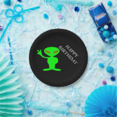 Happy Birthday Alien Paper Borden Papieren Bordje (Feest)