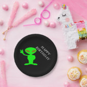 Happy Birthday Alien Paper Borden Papieren Bordje (Feest)