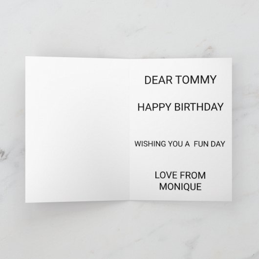 Happy Birthday Alien space Kaart (Binnen)