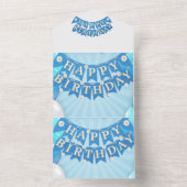 Happy Birthday All In One Uitnodiging (Binnen)