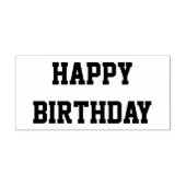 Happy Birthday Alle Petten Vet Font Aangepast Beri Rubberstempel (Afrduk)