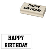 Happy Birthday Alle Petten Vet Font Aangepast Beri Rubberstempel (Gestempeld)