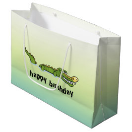Happy Birthday Alligator Large Cadeautasje