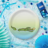 Happy Birthday Alligator Papieren Bordje (Feest)