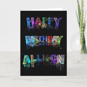 Happy Birthday Allison Card Kaart
