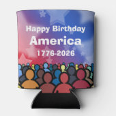 Happy Birthday America 1776 to 2026 Blikjeskoeler (Achterkant)