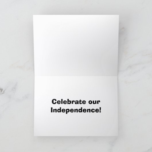 Happy Birthday America 1776 to 2026 Kaart (Binnen)