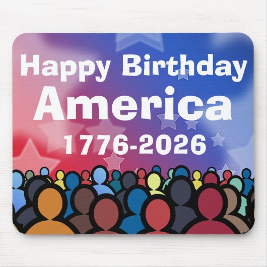 Happy Birthday America 1776 to 2026 Muismat (Voorkant)