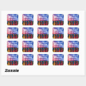 Happy Birthday America 1776 to 2026 Vierkante Sticker (Vel)