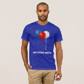 Happy Birthday America (ballonnen) T-shirt (Voorkant volledig)