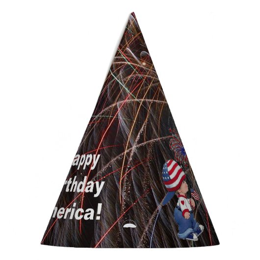  Happy Birthday America Fireworks Party Pet Feesthoedjes (Links)