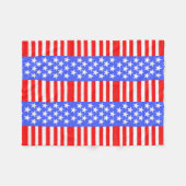 Happy Birthday America, Independence Day Fleece Deken (Voorkant (Horizontaal))