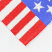Happy Birthday America, Independence Day Fleece Deken (Hoek)