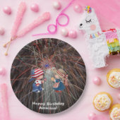 Happy Birthday America Papieren Borden Bordje (Feest)