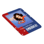 Happy Birthday, America. Retro Pin-Up Magneet (Rechterzijde)
